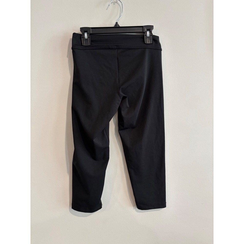 GK Elite Capri Leggings Womens Adult Small Black Performance Gymnastics